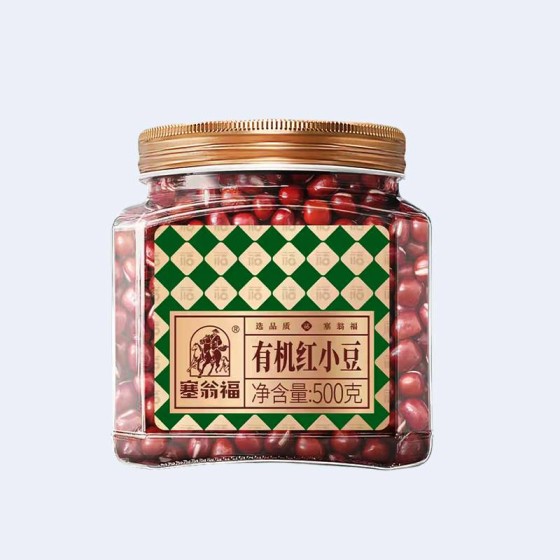 Organic red beans 500g/can