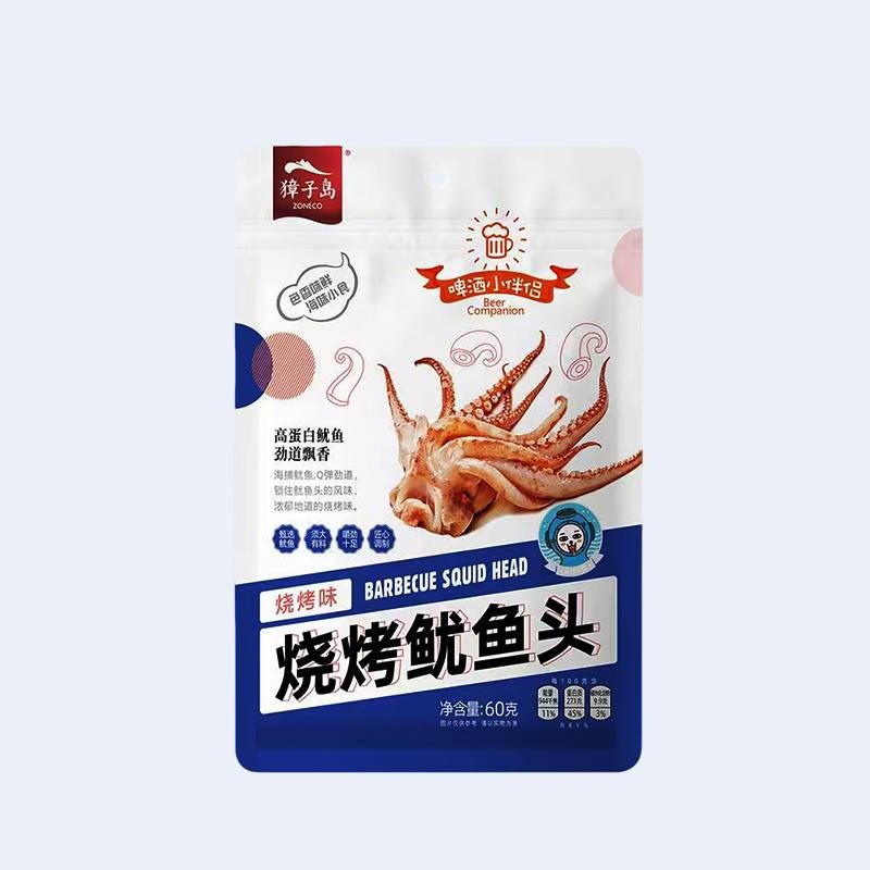 獐子岛 燒烤魷魚頭 60g/包